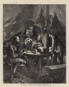 Les Prussiens écoutant le télégraphe français - Edwin Buckman